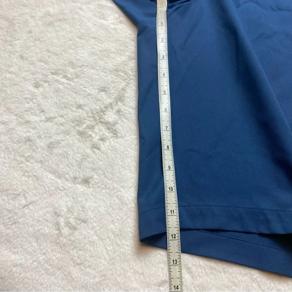 Peter Millar Wicking Blue Flat Front Shorts Size 42